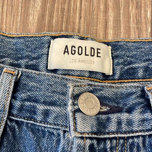 AGOLDE RILEY HIDDEN BUTTON FLY JEANS SIZE 26 - Picture 2 of 8